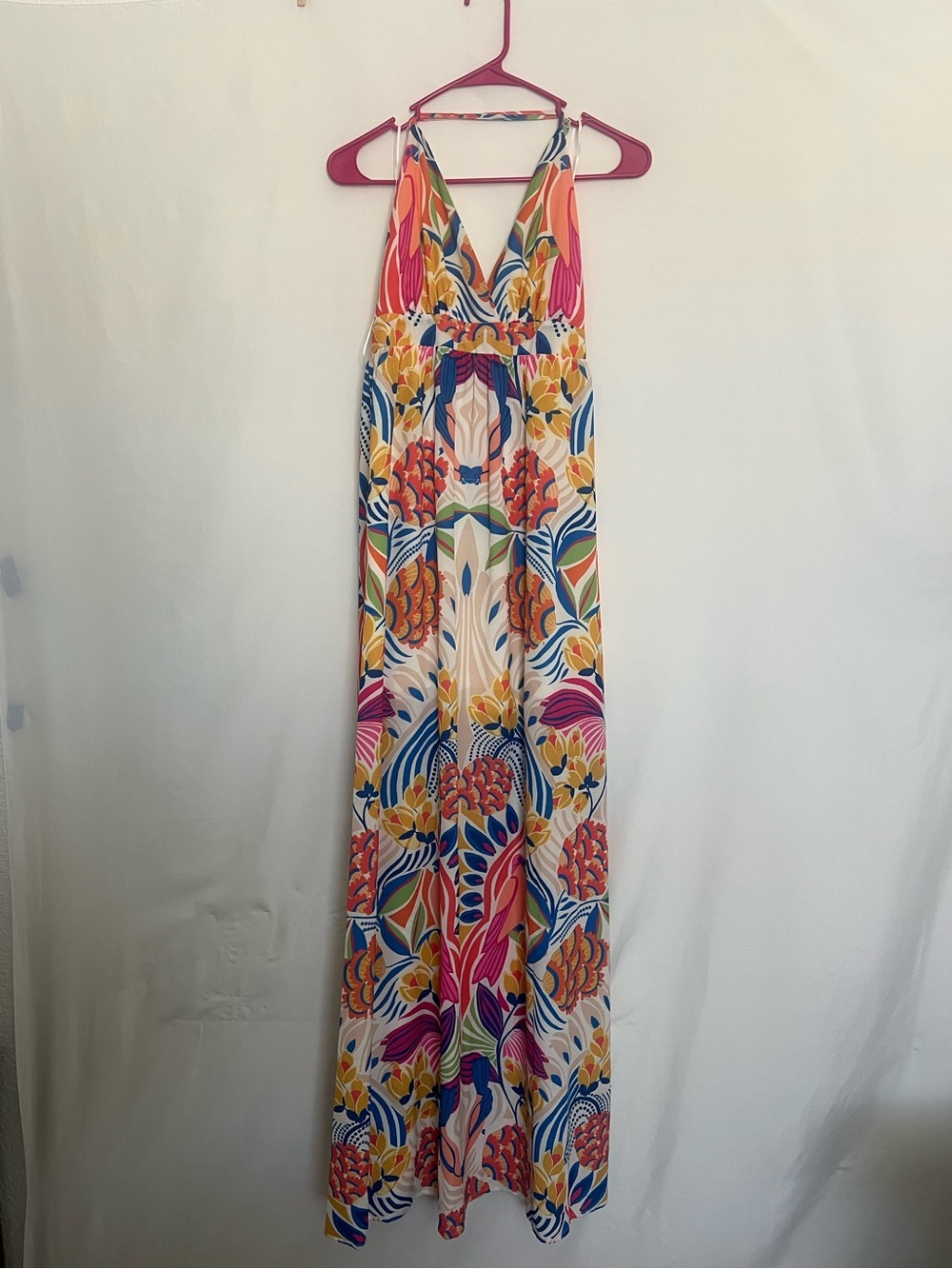 Vibrant floral maxi dress